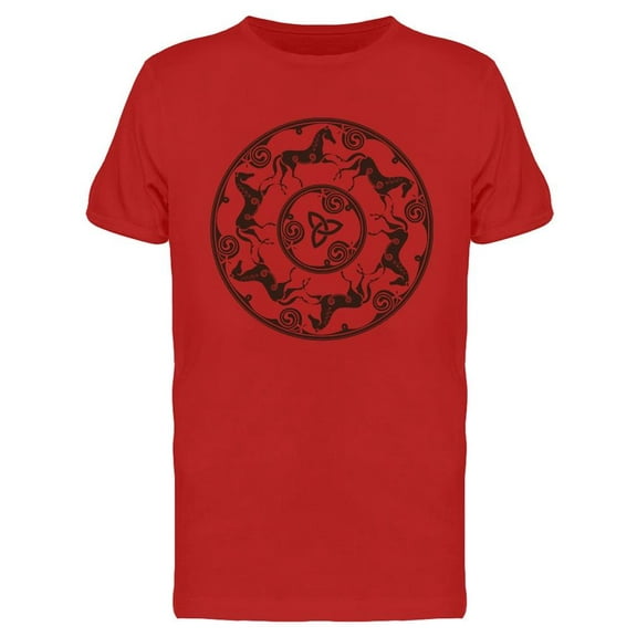 Horses In Circle T-Shirt Men -Image by Shutterstock, Male Large