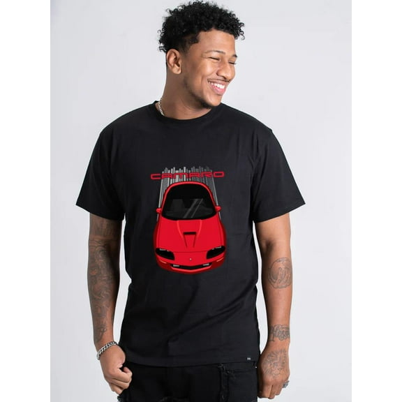 Camaro 4th Gen Red Premium T-Shirt - Car Enthusiast Unisex Tee, for men & women, up to size 5XL.