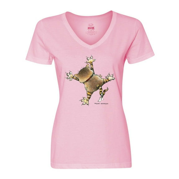 Inktastic Don't Let the Cat out Women's V-Neck T-Shirt