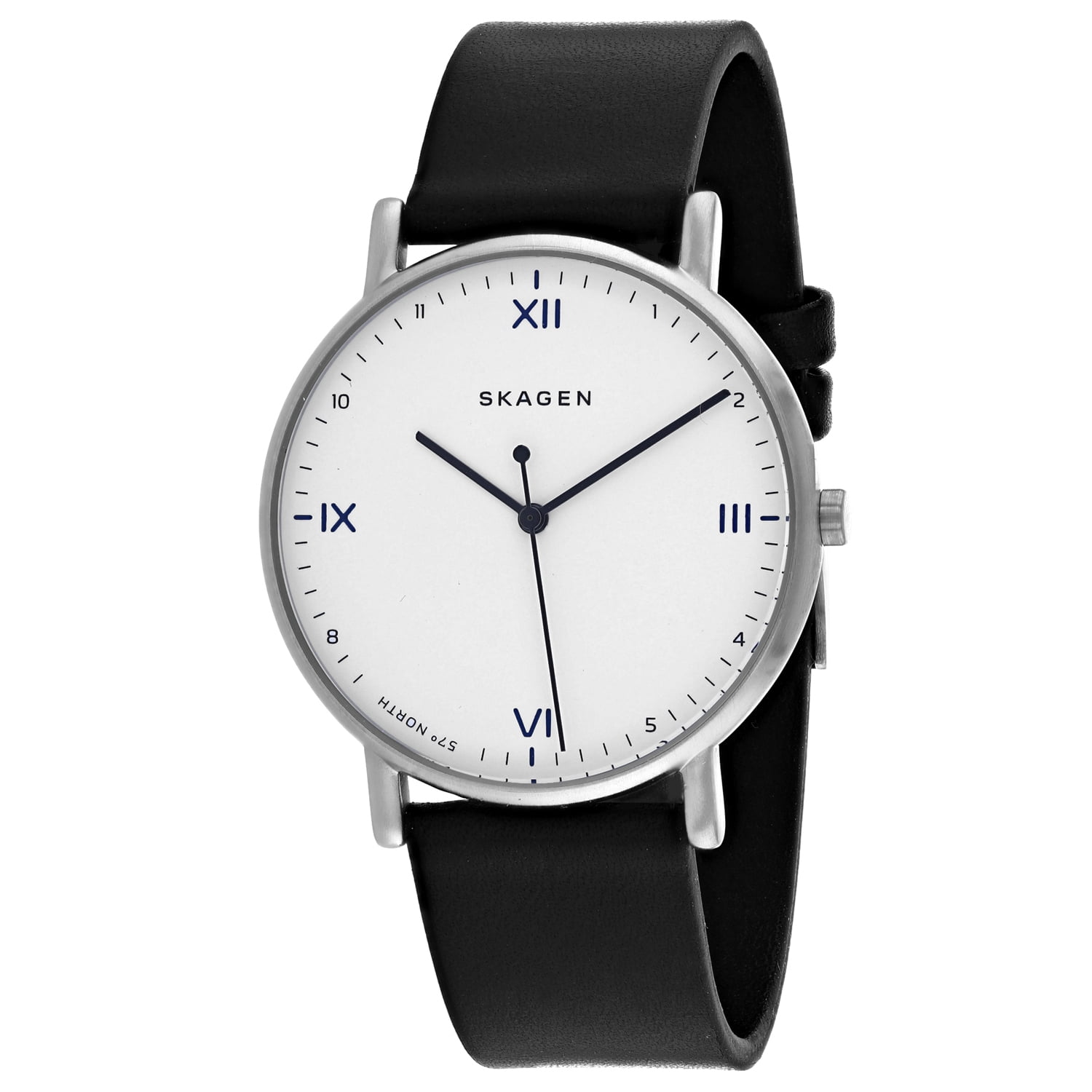 Skagen Skagen Men's Signatur Playtype Black Leather Strap Watch