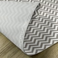 thumbnail image 5 of Ambesonne Chevron Place Mats Set of 4, Grey and White Zig Zag, Standard Size, Warm Taupe White, 5 of 6
