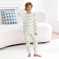 thumbnail image 2 of Boys Easter Print Pajama Long Sleeve Top Pants Sleepwear Kids Holiday Family Matching Outfits Clothes, 2 of 5