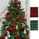 thumbnail image 1 of Fiudx Bolas Navideñas de Terciopelo, Adornos Flocados para Árbol, Adornos Colgantes, Elegante Toque Invernal, Decoración Navideña para El Hogar, Versátiles para Árboles y Más, Juego de 12 Piezas, Tam, 1 of 7