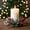 D, variant on Lwlmwt Christmas Candle Rings with Pinecones and Cranberries Realistic Greenery Decor Ideal for Christmas Decorations & Table Centerpiece