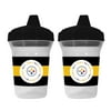 Baby Fanatic Pittsburgh Steelers 2-Pack Sippy Cup, BPA-Free