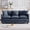 Blue, variant on 71.7" Cloud Sofa, Modern 3-Seater Couch with Deep Seat, Soft Chenille Upholstery & 3 Throw Pillows