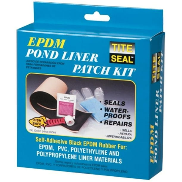 Tite Seal PLKIT Black Self Adhesive EPDM Rubber Pond Liner Patch Kit ...