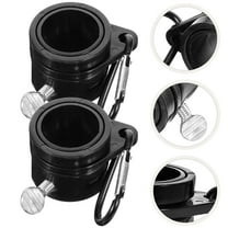 Raindrops Flag Pole Connection Buckle 2Pcs 1Inch Plastic Flag Fasteners Black