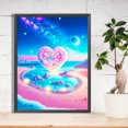 thumbnail image 2 of Pintura de diamante 5D DIY taladro redondo completo fantasía playa amor decoración del hogar Hugtrwg Para estrenar, 2 of 9