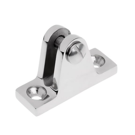 Polished Boat Deck Hinge Mount For Bimini Top Stainless Steel Fitting Hardware