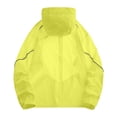 thumbnail image 4 of UVEASISHA Mens Sun Protection Windbreaker Jackets Big and Tall Lightweight UV Protection Hooded Jacket for Fishing Cycling Hiking Outdoor Travel Yellow M, 4 of 9