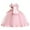Pink, variant on Hiijoy Toddler Girls Off Shoulder Bow Evening Gown Birthday Party Pageant Dress, Sizes 3-8