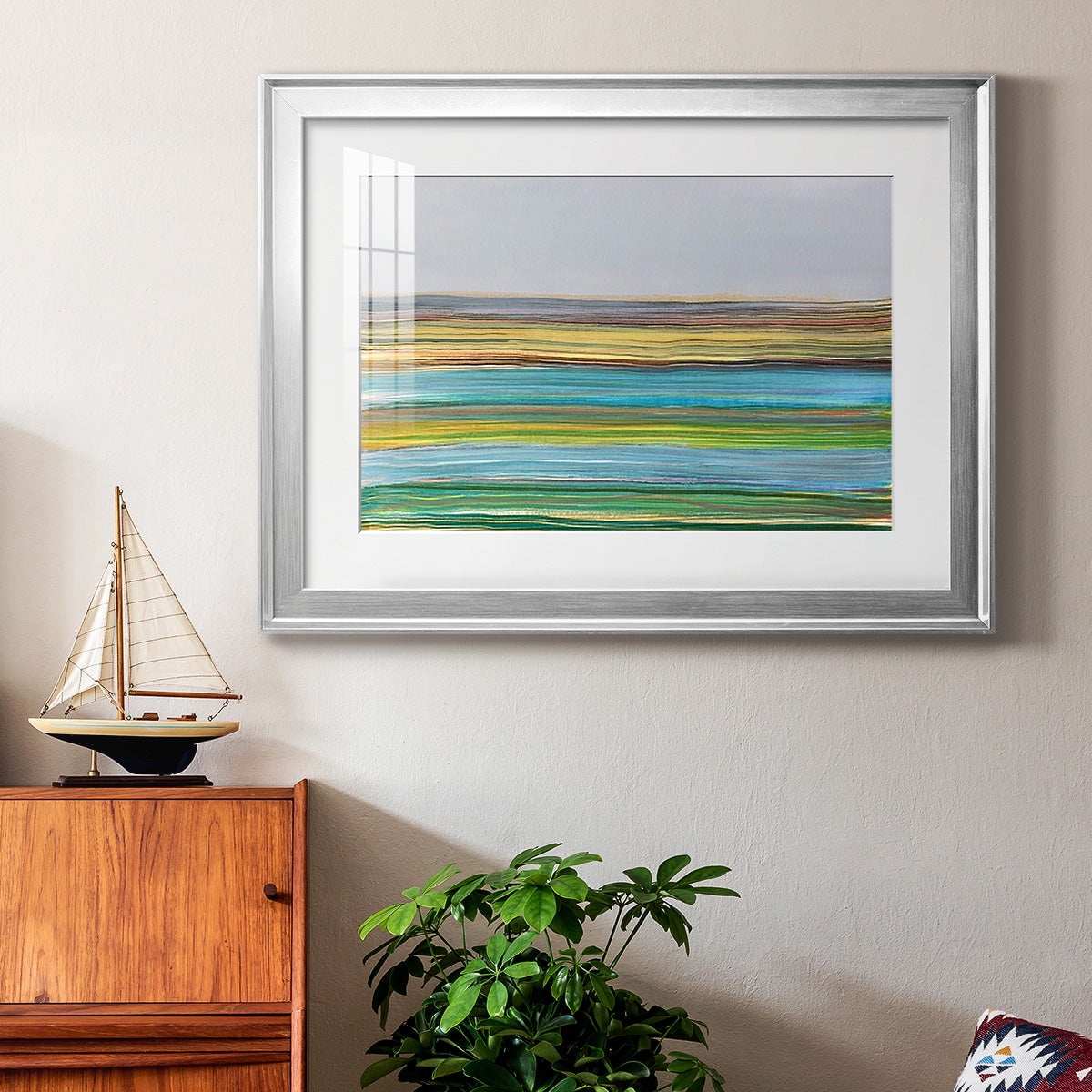 Parallel Striae I Premium Framed Print - Ready to Hang