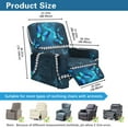 thumbnail image 6 of SCRAWLGOD Butterfly Print Blue Recliner Chair Covers 4 Pieces Reclining Slipcovers with Pocket Non Slip Stretch Recliner Couch Slipcovers for Home 1 Seat Recliner Sofa Cover for Pets, 6 of 7