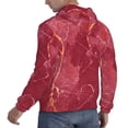 thumbnail image 3 of Hoodies for Men - Abstract White Red Gold Marble Texture Long Sleeve Comfrt Men'S Fashion Hoodies & Sweatshirts, Sweatshirts for Men Hoodies Pullover Clothing Clothes with Pouch, 3 of 7