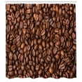 thumbnail image 3 of Ambesonne Chocolate Shower Curtain, Roasted Coffee Grains, 69"Wx84"L, Brown, 3 of 3