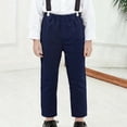 thumbnail image 2 of WAYUTE Boys formal Dress Pants Classic Flat Front School Trousers for Kids and Youth Comfortable Stretch Fit Fashion Casual Pants, 2 of 4