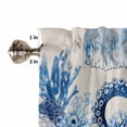 thumbnail image 5 of Kitchen Curtains and Valances Set, Rod Pocket Window Valance 18 Inch Window Curtain Panels for Living Room Bedroom Laundry, 27.5x36in, 3 Pieces, 5 of 7