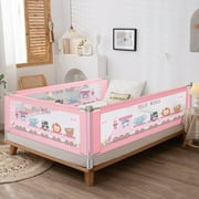 Fitnate Bed Rail for Toddlers Upgraded Bed Guard Rail Baby Boys Girls Protector