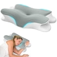 thumbnail image 1 of Almohadas Memory Foam, Almohada Ortopedica Cervical para Dormir el Diseño Ortopédico Ergonómico Alivia el Dolor de Cuello, Adecuada para Dormir de Lado, Espalda o Panza con Fundas Almohadas, 1 of 6