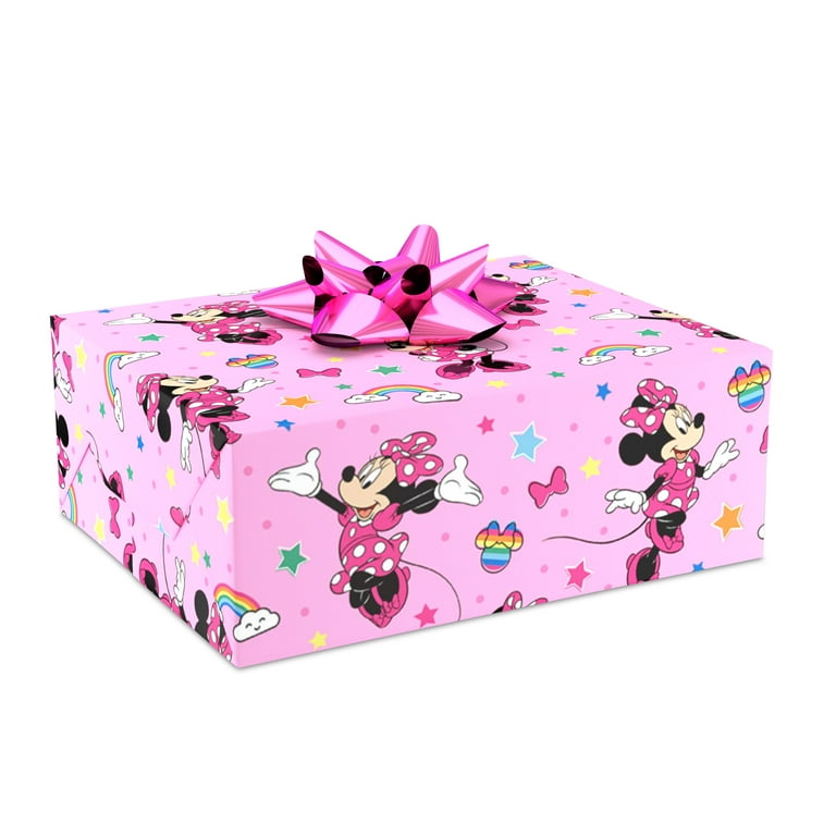 Hallmark Wrapping Paper, 22.5 Sq. ft. (Disney Minnie Mouse on Pink)