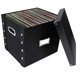 thumbnail image 3 of Snap-N-Store Caja de almacenamiento para discos de vinilo - 12" - Paquete de 2 - Caja con capacidad para 75 álbumes de vinilo - Negro, 3 of 5
