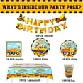 thumbnail image 6 of 128pcs Construction Party Supplies Tableware Set-Construction Birthday Party Plates Cups Napkins Tablecloth Banner etc Construction Party Tableware for Dump Truck Excavator Construction Theme Party, 6 of 6