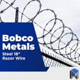 thumbnail image 2 of Bobco Metals Steel 18" CBT-65 Razor Wire - 50 feet per roll - 33 loops coil - 4 Pack, 2 of 6