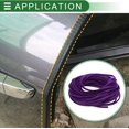 thumbnail image 3 of Universal Car Door Edge Protective Sealing Strip UType Door Scratch Protection Guard .ft m scratch Collision PVC Iron Purple, 3 of 6