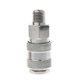 thumbnail image 1 of Conector de manguera de línea de aire europea, 1 pieza, hembra, liberación rápida, 14 pulgadas, BSP macho, 1 of 4