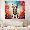 thumbnail image 2 of Hello 2025 Boston Terrier Celebrates Happy New Year Firework Balloon Tapestry Gentleman Dog Lover Gifts Wall Hanging Backdrop Home Decor - 02024, 2 of 5