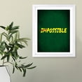 thumbnail image 6 of Designs ByLITA Impossible, 5 x 7 Wooden Framed Wall Art Print | Positive Motivational Decor, 6 of 7
