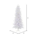 thumbnail image 3 of Vickerman 12' Crystal White Pine Slim Artificial Christmas Tree, Multi-colored LED Lights., 3 of 4