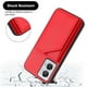 thumbnail image 5 of For Motorola Edge 50 Fusion 5G Case Card Holder Kickstand Skin-Touch Phone Cover with Wrist Strap -, 5 of 5