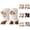 White, variant on Women Plush Knit Hat Scarf Mask - Integrated Beanie Neck Warmer Face Cover, All-in-One Warm Stocking Stuffers, For Outdoor Sports Winter Activities