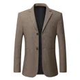 thumbnail image 2 of Blazer masculino con diamantes de imitación y lentejuelas, chaqueta de traje para hombre, abrigo corto con bordado, elegante, de primera calidad, sencillo y con botones, 2024, 2 of 4