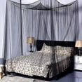 thumbnail image 3 of Mosquito Net Extra Large Four Corner Post Curtains Bed Canopy for Single Bed Fits All Children's Bed, 3 of 5