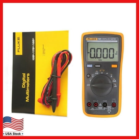 New FLUKE 15B+ F15B+ Digital Multimeter Meter Auto Range AC DC Voltage