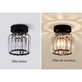 thumbnail image 4 of LISHI Lampe de Plafond Contemporaine Légère à LED en Cristal - Abat-Jour Rond Doré, 4 of 5
