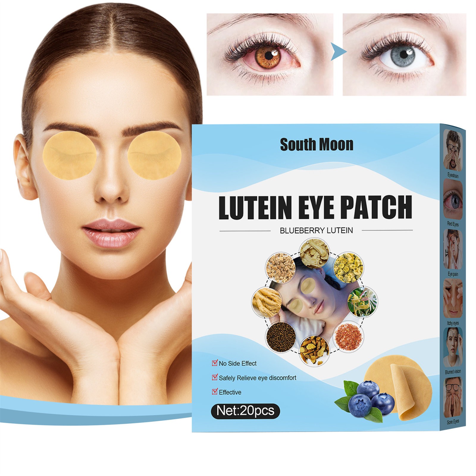 Vikudaty Eye Improve Gypsum Nonwoven Alleviates Mask Eye 20 Box Anti