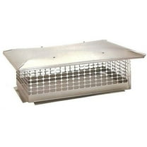 The Forever Cap CCSC1735 17 x 35-Inch Multi Flue Stainless Steel Crown Mount Chimney Cap, 1-Pack