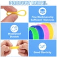 thumbnail image 3 of 12Pcs Silicone Rubber Bands,20mm/0.8inch Rubber Bands Rings Cable Ties for Cord Wrapping Bag Wraps, Yellow, 3 of 6