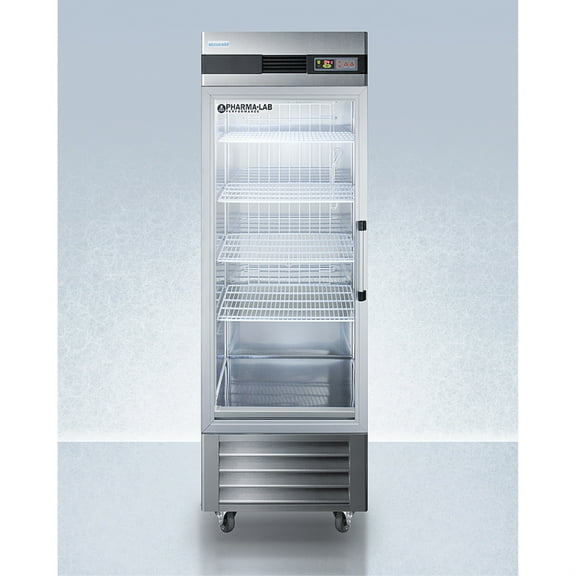 Pharma-Lab Performance Series 23 cu.ft. all-refrigerator with glass door, left hand door swing