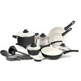 thumbnail image 1 of GreenLife Soft Grip 16pc Ceramic Non-Stick Cookware Set, Black - CC001021-001, 1 of 5