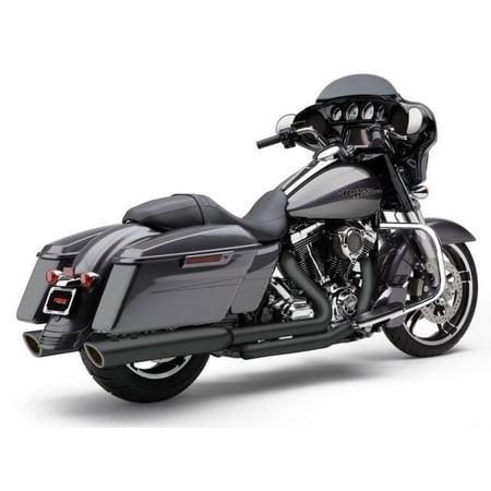 4 909 Twins Slip On Mufflers Black