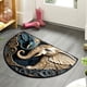 thumbnail image 1 of Tapete semicircular de barro de diatomeas para piso, felpudo, tapete absorbente para porche, alfombra para puerta de cocina, alfombra semicircular, 1 of 6