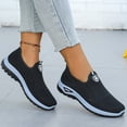 thumbnail image 6 of Willtoo Women’s Orthopedic Shoes Breathable Knit Slip On Walking Shoes with Arch Support, Comfortable Non‑Slip Casual Loafers, Lightweight Daily Outdoor Sneakers, 6 of 6