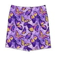 thumbnail image 5 of Pounoo New 2025 Shorts for Girls 4-16 Casual Print Summer Shorts Elastic Waisted with Pocket Soft Satiny Girls Shorts 7-8, 5 of 5