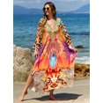 thumbnail image 2 of Caftan dresses for Women Stylish Kaftan Plus Size Beach Cover up Soft Loungewear, 2 of 6