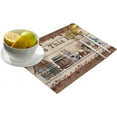 thumbnail image 2 of Placemats Set of 4 Washable,Rustic Country Star Placemat for Dining Table Decorations, Heat-Proof Table Mats for Kitchen Dinner Banquet Wooden Plank, 2 of 6